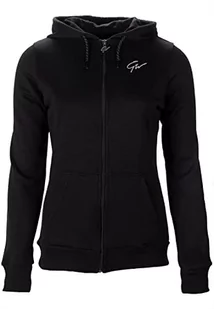 GORILLA WEAR Damska bluza z kapturem Pixley zapinana na zamek, Czarny, L - Bluzy damskie - miniaturka - grafika 1