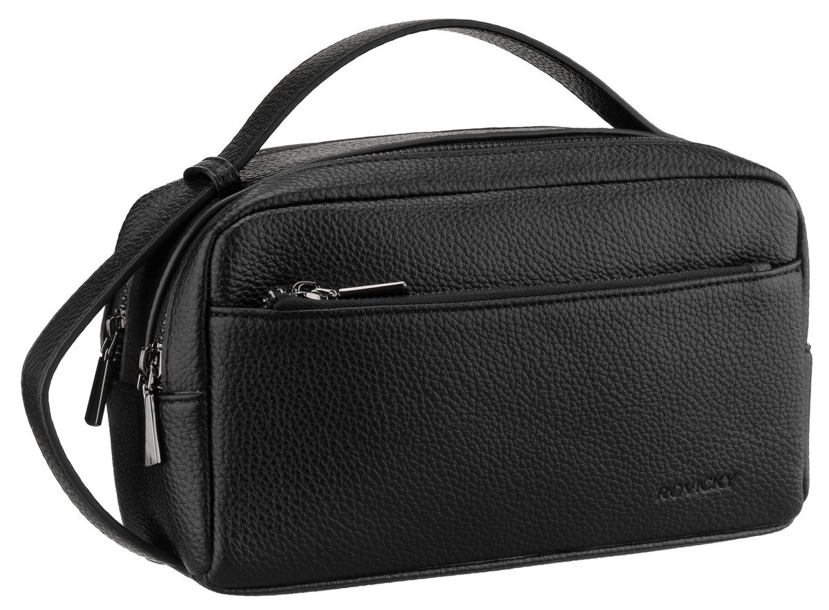 Saszetka męska do ręki elegancka klasyczna miejskaze skóry eko Rovicky czarna