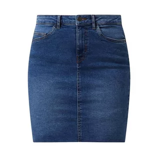 Spódnice - Spódnica jeansowa z dodatkiem streczu model Callie - Noisy May - grafika 1