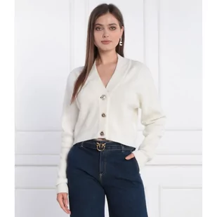 Pinko Kardigan | Cropped Fit | z dodatkiem wełny - Swetry damskie - miniaturka - grafika 1