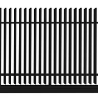 Ogrodzenia - Polbram Brama przesuwna Negros 4x1,5 m lewa czarna - miniaturka - grafika 1