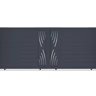 Bramy garażowe - CASANOOV BRAMA przesuwna 4m ARLBERG wys. 160cm aluminium szare - miniaturka - grafika 1