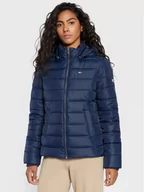 Kurtki damskie - Tommy Jeans Kurtka puchowa Basic DW0DW13741 Granatowy Regular Fit - miniaturka - grafika 1