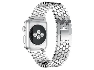 Alogy Elegancka bransoleta pasek Stainless Steel do Apple Watch 42/44/45mm Srebrna 9376X27 - Akcesoria do smartwatchy - miniaturka - grafika 1