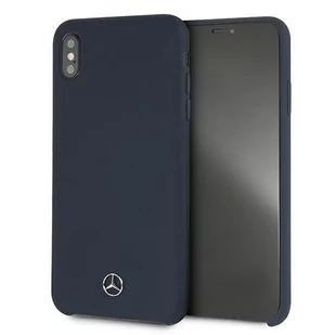 Mercedes MEHCI65SILNA iPhone Xs Max niebieski/blue hardcase Silicone Line - Etui i futerały do telefonów - miniaturka - grafika 1