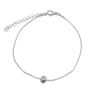 Bransoletki - Bransoletka linka z kulką - Stal szlachetna - miniaturka - grafika 1