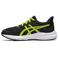 Buty dla dziewczynek - ASICS Kids Jolt 4 GS Sneaker, Czarna Limonka Zest, 33.5 EU - miniaturka - grafika 1