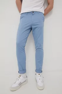Spodnie męskie - Produkt by Jack & Jones by Jack & Jones spodnie męskie kolor fioletowy proste - grafika 1