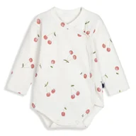 Body dla niemowląt - Pink No More Body niemowlęce kopertowe Cherries 56cm - miniaturka - grafika 1