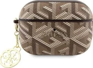 Akcesoria do słuchawek - Guess GUAP2PGCE4CW AirPods Pro 2 2022/2023 cover brązowy/brown GCube Charm - miniaturka - grafika 1