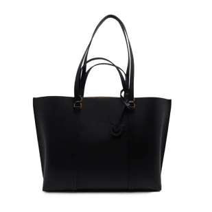 Pinko Skórzana shopperka CARRIE - Torebki damskie - miniaturka - grafika 1