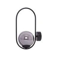 Lampy ścienne - Designerski kinkiet z grafitowym kloszem K-5115 z serii DAVOS (｡◕‿◕｡) - miniaturka - grafika 1