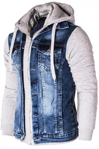 Przejściowa kurtka jeansowa 801 jeans - Risardi - Kurtki męskie - miniaturka - grafika 1