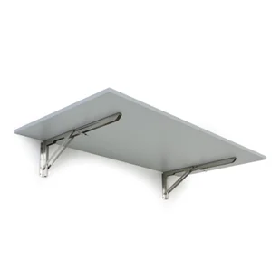 Stół składany na ścianie, 1200 x 600 mm, nośność 30 kg, szary - Stoły i stoliki do biura - miniaturka - grafika 1