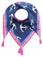 Apaszki i szaliki damskie - Zwillingsherz Chusta w kolorze granatowym - 130 x 130 cm - miniaturka - grafika 1