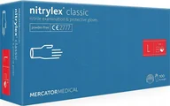 Rękawice robocze - Mercator Medical Rękawice nitrylowe nitrylex classic blue L 100 s. - RD30019004 - miniaturka - grafika 1
