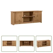 Szafki RTV - Szafka pod telewizor Living Store 120 x 40 x 50 cm lite drewno sosna panamska - miniaturka - grafika 1