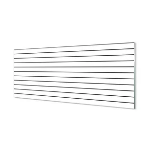Panel szklany dekor do kuchni Czarne kreski 125x50 cm - Dekoracje domu - miniaturka - grafika 1