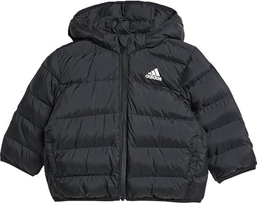 adidas Uniseks - niemowlęta SYNTHETIC DOWN JACKET, black/black/black, 0-3 Months