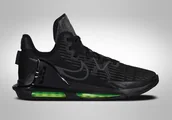 Koszykówka - Nike Lebron Witness Vi Black Green Neon - miniaturka - grafika 1