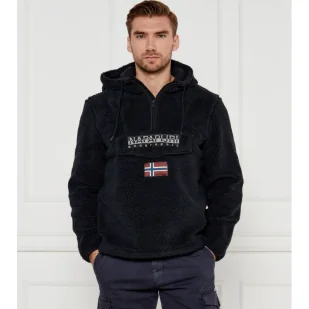 Napapijri Polarowa bluza T-Bugee Relaxed fit - Bluzy męskie - miniaturka - grafika 1