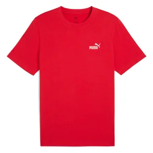 Koszulka męska Puma 68253411 ESS SMALL NO.1 LOGO Czerwona - Koszulki męskie - miniaturka - grafika 1