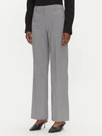 Spodnie damskie - BOSS Spodnie materiałowe Tilda9 50542004 Szary Relaxed Fit - miniaturka - grafika 1