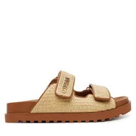 Klapki i japonki damskie - Klapki Guess Fadeliza FLJFDE FAP19 Brązowy - miniaturka - grafika 1