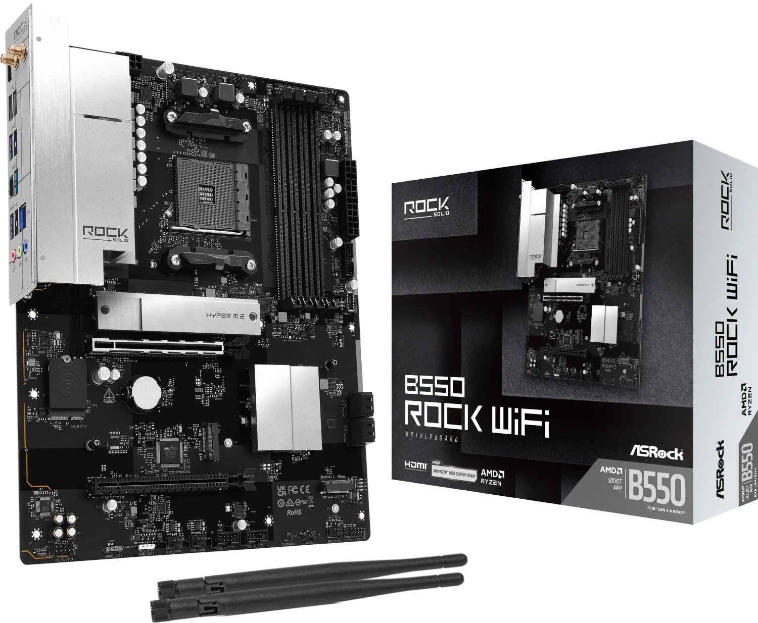 ASRock B550 ROCK WIFI 90-MXBV20-A0UAYZ