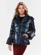 Kurtki damskie - Guess Kurtka puchowa W3BL25 WFR90 Granatowy Regular Fit - miniaturka - grafika 1