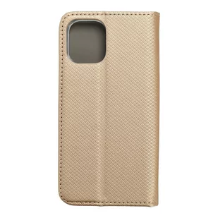 Kabura Smart Case book do iPhone 12 MINI złoty - Etui i futerały do telefonów - miniaturka - grafika 1