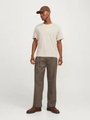 Koszulki męskie - Jack & Jones Koszulka "Jecorp" w kolorze kremowym - miniaturka - grafika 1