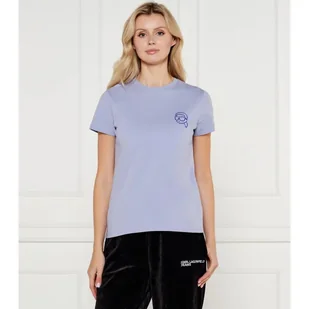 Karl Lagerfeld T-shirt Jelly Ikonik 2.0 Regular Fit - Koszulki i topy damskie - miniaturka - grafika 1