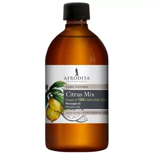 Afrodita, Massage Oil Citrus Mix, Naturalny Olejek Do Masażu, 500ml - Olejki i świece do masażu - miniaturka - grafika 1