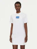 Sukienki - KARL LAGERFELD Sukienka codzienna A2W13028 Biały Regular Fit - miniaturka - grafika 1