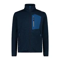 Kurtki męskie - CMP męska kurtka Knit-Tech Petrol-B. Blue, 48 - miniaturka - grafika 1