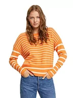 Swetry damskie - ESPRIT Damski sweter 102EE1I322, 832/złoty pomarańczowy 3, XS - miniaturka - grafika 1