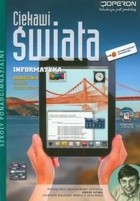 Hermanowska Grażyna, Hermanowski Wojciech Ciekawi świata Informatyka podręcznik z płytą CD zakres podstaw - Podręczniki dla liceum - miniaturka - grafika 1