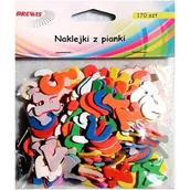 Zabawki kreatywne - Brewis Nalepka pianka Litery/Cyfry PVC22 VB8340 - miniaturka - grafika 1