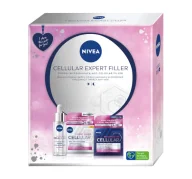 Nivea - Cellular Expert Filler - Zestaw prezentowy do pielęgnacji twarzy - Krem na dzień SPF15 50 ml + Krem na noc 50 ml + Serum 30 ml