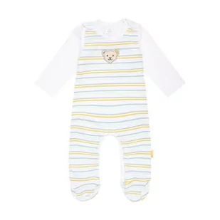 Steiff Zestaw śpioszki + koszulka z długim rękawem piżama dla małych dzieci, Bright White, 86 cm - Piżamy chłopięce - miniaturka - grafika 1