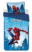 Pościel dla dzieci - Jerry Fabrics Pościel bawełniana 140x200 Spider-man człowiek pająk niebieska poszewka 50x70 JF 02 - miniaturka - grafika 1