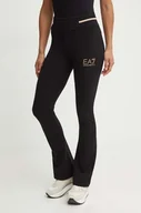 Spodnie damskie - EA7 Emporio Armani spodnie dresowe kolor czarny z nadrukiem TJ01Z.8NTP68 - miniaturka - grafika 1