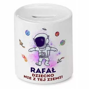 Skarbonka 330 ml Dla Rafała Syna Dziecka Prezent z Nadrukiem ze Zdjęciem - Skarbonki - miniaturka - grafika 1