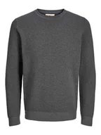 Swetry męskie - Jack & Jones Sweter w kolorze antracytowym - miniaturka - grafika 1