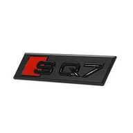 Atrapy i grille samochodowe - Audi 4M0071805 napis czarny z przodu osłona chłodnicy Exclusive Black Edition, do SQ7 (4M) Facelift - miniaturka - grafika 1