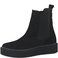 Kozaki damskie - Marco Tozzi Damskie 2-26853-29 skórzane buty z podszewką, modne kozaki, czarne, 42 EU - miniaturka - grafika 1