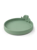 Sztućce dla dzieci - done by deer Talerz "Elphee" w kolorze zielonym do nauki jedzenia - Ø 16 cm - miniaturka - grafika 1