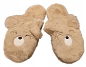 Kapcie damskie - CLEVE Miękkie kapcie damskie łapcie obuwie domowe MISIE r. 38-39 - miniaturka - grafika 1