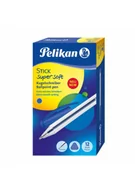Sport i wypoczynek - Długopis Stick super soft K86 niebieski (12szt) - miniaturka - grafika 1